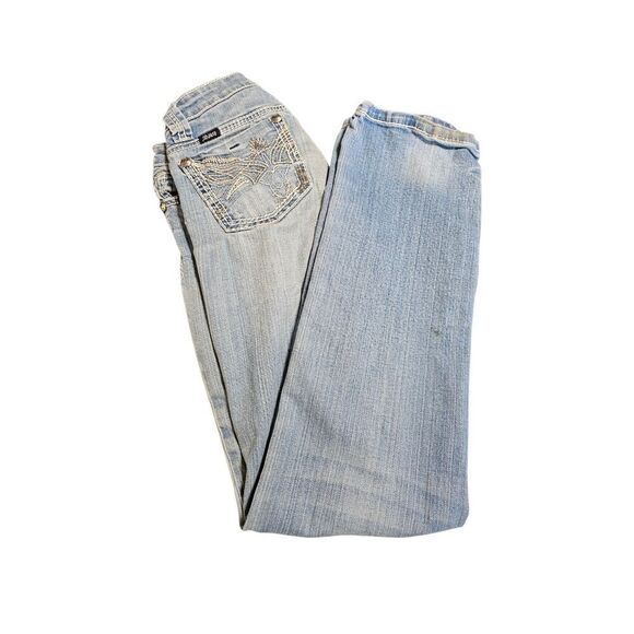 Adiktd Blue Straight Leg Jeans Classic Denim - Picture 3 of 9